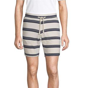 NWT Lands' End Men's French Terry Drawstring Athletic Shorts Size XXL $50 DD787